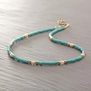 Turkusowy naszyjnik z perłami. CHICA