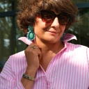 Bransoletka z inkrustowanych i pozłacanych ogniw ze stali. RUE DE RIVOLI