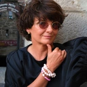 Trzyrzędowa bransoletka ze szklanych pereł w różu. TWOJA TWIERDZA