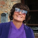 Srebrzone kolczyki koła z kryształkami w czerni i fiolecie. KOSMICZNA OTCHŁAŃ