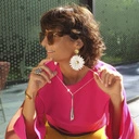 Ekstrawagancki naszyjnik ze szlifowanym kamieniem. DUŃSKI KLIMAT