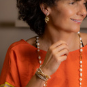 Skórzana bransoletka. Pozytywnie, gdy patrzę w niebo.