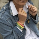 Bransoletka z błękitnym sznureczkiem. SAKURA