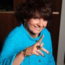 Złocony pierścionek z kryształami w kolorze montana. PARYSKIE NOCE