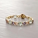 Pozłacana bransoletka z koralików i kryształów. WSPANIAŁE CHWILE