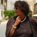 Naszyjnik ze szklanych pereł Majorka w pudrowym różu. SPLECIONE MYŚLI