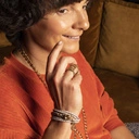 Pozłacany naszyjnik na łańcuszku z serduszkiem. MIŁOŚĆ TO OGIEŃ