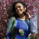 GÓTICO. Pendientes de flores en colores negros