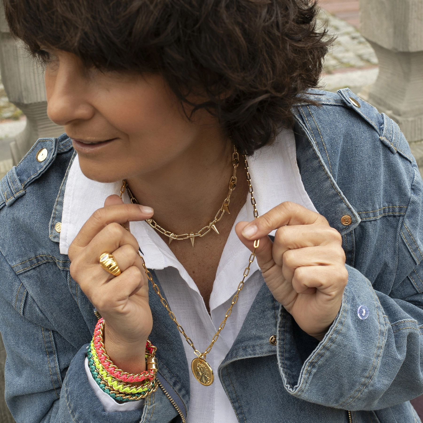 Bransoletka z błękitnym sznureczkiem. SAKURA