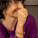 Bransoletka z koralików, z perłami i kryształami. DLA MAMY