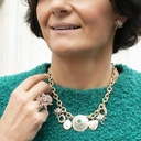 Kolczyki wkrętki z łezkami z kryształów górskich. CHURROS