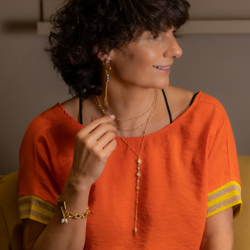 CORAZÓN DE CARAMELO. Pulsera con colgante con corazón