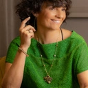 Bransoletka z koralików, z perłami i kryształami. DLA MAMY