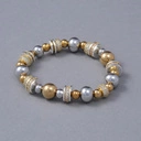 Bransoletka z posrebrzanych i pozłacanych elementów. PLACE VENDOME