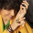 NO TENDA MIEDO DE VOLVERSE LOCA. Pulsera con tanga de cuero