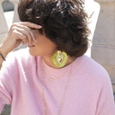 Naszyjnik z łańcuszka ozdobiony cyrkoniami. LEKKI