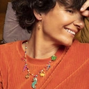 Naszyjnik z kolorowymi elementami. CZAS NA WESOŁO