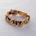 Pozłacana pancerka z ekoskórą z rozetami jaguara. DZIKA NATURA