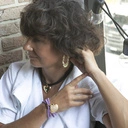 Choker na tasiemce z dużym pozłacanym sercem. PRAGNIESZ MNIE