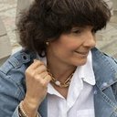 Krótki pozłacany naszyjnik łańcuch z perłą. DWIE DUSZE