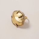 Klasyczny duży pierścionek z drobnymi kryształkami Swarovskiego. EMILIANO