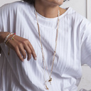 Liść z bajki. Bransoletka z koralikami