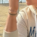 Wąska bransoletka ręcznie tkana z paciorków Miyuki. FLAMENCO