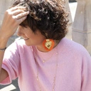 Naszyjnik z łańcuszka ozdobiony cyrkoniami. LEKKI