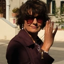 Długi złocony naszyjnik na łańcuszku z ogniw i cylindrów. ROXANNE