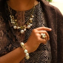 Naszyjnik ze szklanymi perłami Majorka w różnych odcieniach. MARZY MI SIĘ