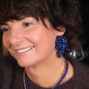 Kolczyki w formie wodospadu ze szklanych koralików. FALE NAMIĘTNOŚCI