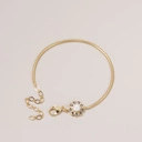 Bransoletka na łańcuszku z ozdobną perłą i kryształkami. PARLEZ-VOUS