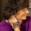 Złocone kolczyki wachlarze z koralikami i kryształami. SŁOŃCE I OCEAN