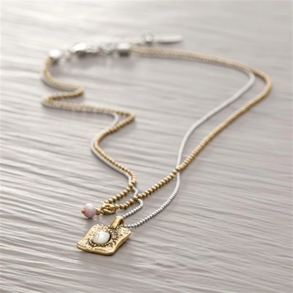 Podwójny wisiorek z zawieszką skarabeuszem. MOC SKARABEUSZU