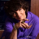 Geometryczny pierścień z kryształkami Swarovskiego. GAINSBOURG