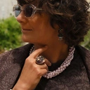 Naszyjnik ze szklanych pereł Majorka w pudrowym różu. SPLECIONE MYŚLI