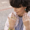 Damski pierścionek-obrączka o niebanalnym designie. MÓJ CI ON