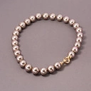 Naszyjnik ze szklanych pereł Majorka w kolorze mokka. WIECZÓR W MILANO