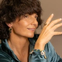 Krótkie, wiszące kolczyki ważki zdobione kryształem. LATO W PEŁNI