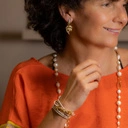 Biała skórzana bransoletka. POZYTYWNIE, GDY PATRZĘ W NIEBO