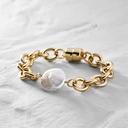 Bransoletka na łańcuchu z perłą. DOSKONAŁA NIEDOSKONAŁOŚĆ