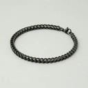 Klasyczna męska bransoletka z łańcucha typu pancerka. WILCZY DUCH