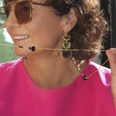 Długi pozłacany naszyjnik z kryształkami i ważkami. WAŻKA SPRAWA