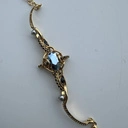 Bransoletka z perłami i kryształami w czerni i montana. PARYŻ TO MIŁOŚĆ