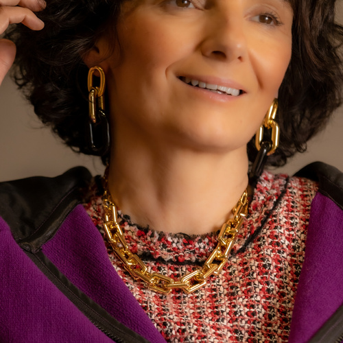 TE AMO. Collar de cadena