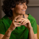 Skarabeusze w czerwieniach. Kolczyki wkrętki