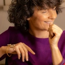 Pozłacane kolczyki półksiężyce zapinane na "klik". POKAŻ SIEBIE