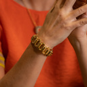 SUEÑO SOBRE VIAJES. Pulsera de cadena plana