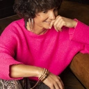 Długie owalne kolczyki wiszące wysadzane cyrkoniami. BLINK BLINK 