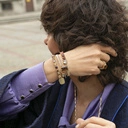 Bransoletka z dużych, okrągłych kryształów. KRÓLOWA KARNAWAŁU